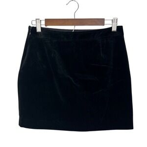 Velvet Black Mini‎ Skirt Size Small